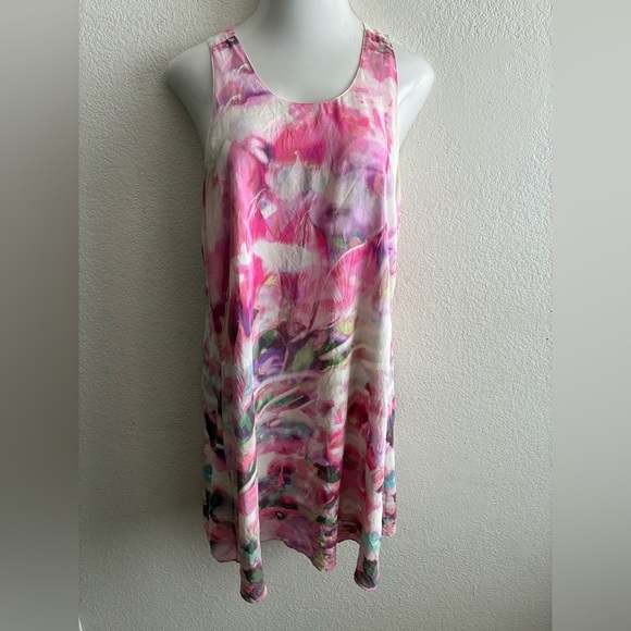 Cynthia Rowley 100% Silk Multicolors Abstract Dress 8 - Picture 4 of 16